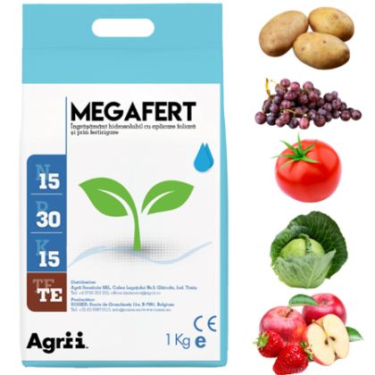 Megafert 15.30.15 TE - Fertilizant hidrosolubil pentru culturi bogate!
